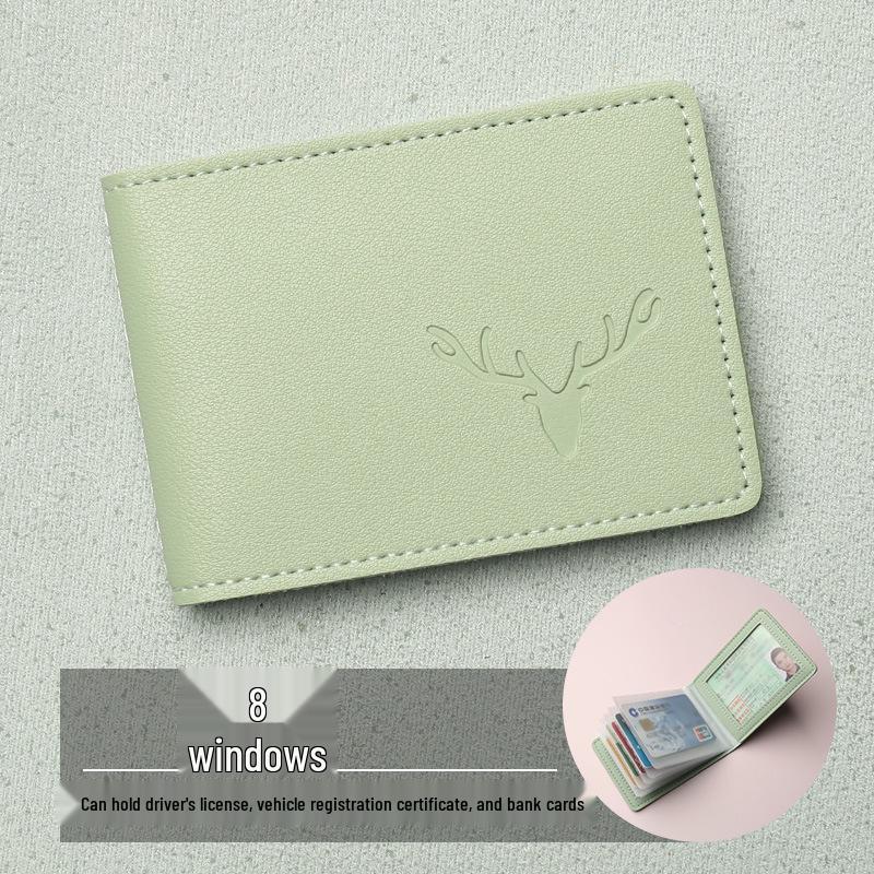Men's Leather Dual Card Holder & Driving License Sleeve