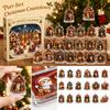 Calendário do Advento de Natal com Enfeites Acrílicos para Pendurar - Calendário de Contagem Regressiva Plano 2D para Presente de Amante