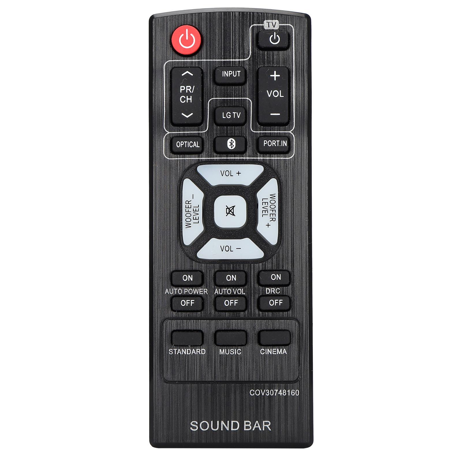 

Remote Control ABS Durable Soundbar Replacement Remote Control for LG COV30748160