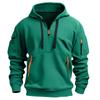Men's Sweatshirt Hoodie Zipper Arm Pocket Cardigan Men's Sports Large Size Casual Hoodie