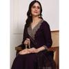 Party Wear Tunic Pure Silk Kurti Pant Dupatta Set Indian Women Salwar Kameez VF-20159