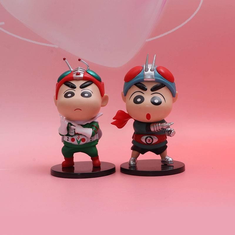 Adorable Crayon Shin Chan Figure Collection Featuring Six Unique Character Designs