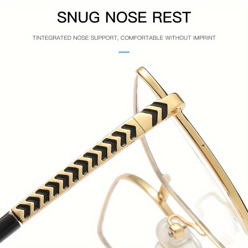 1Pcs New Metal Frame Men And Women Fashion Glasses Tac Material Day And Night Anti-Blue Light Glasses