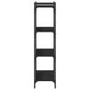 Vidaxl 4-Tier Bookshelf, Black, 80X30X120 Cm