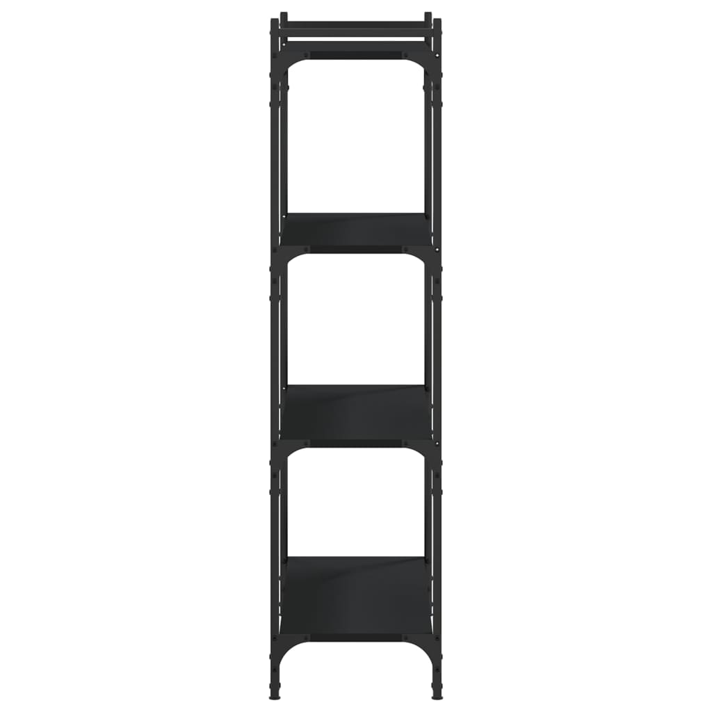Vidaxl 4-Tier Bookshelf, Black, 80X30X120 Cm