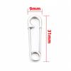 2Pcs Stainless Steel Integrated Paper Clip Shaped Pendant for Jewelry Making Supplies DIY Necklace Bracelet Accessories Findings