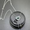 Daxin Jewelry S925 Silver Emerald 2021 New Arrival for Cross-Border Simple Elegant Womens Colored Chain Necklace