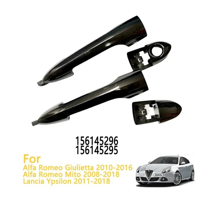 Peças Automotivas Maçaneta Externa da Porta Preta Para Alfa Romeo Giulietta 2010-2016 156099957 156099956 156145296 156145295