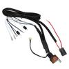 12V Horn Wiring Harness Relay Kit 1.9m Cable 50W One To Two Air Horn Cable Relay Harness for Motorcycle Car Truck
