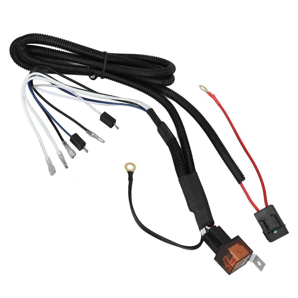 12V Horn Wiring Harness Relay Kit 1.9m Cable 50W One To Two Air Horn Cable Relay Harness for Motorcycle Car Truck