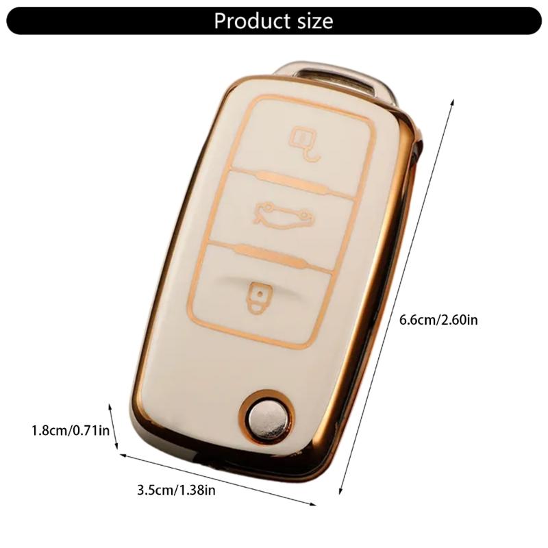 Protective Shell Soft Full Protection Key Fob Case Protector Cover Waterproof Key Cover TPU Key Case Universal