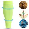 1Pair Mumian Sport Training Shin Pads Calf Sleeves Breathable Protective Gear Fluorescent GreenS