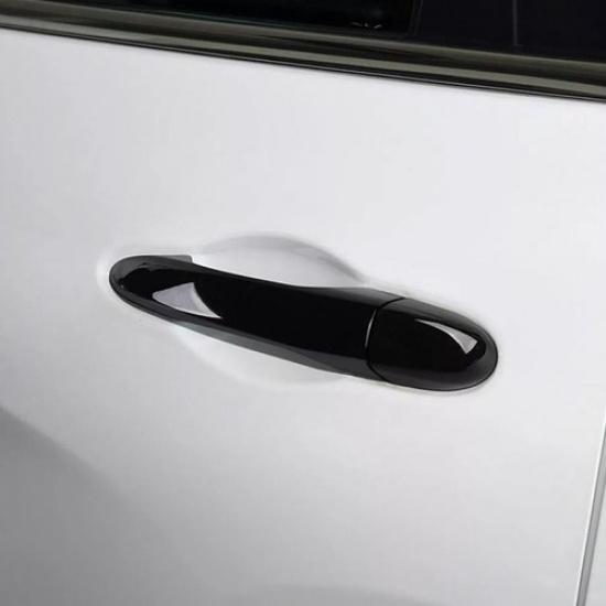 Glossy Black Exterior Door Handle Cover Trim Set 8PCS For Jeep Compass 2017-2025