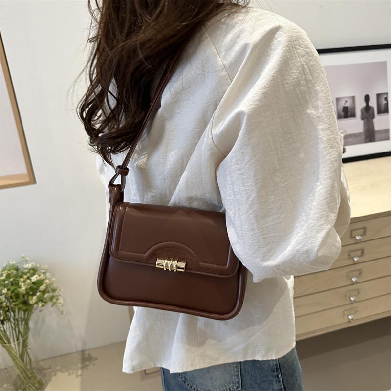 Trendy Retro Shoulder Bag For Women Stylish Small Square Crossbody Handbag