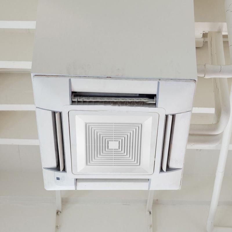 Square Air Diffuser ABS Ceiling Vent Hood Snap-in Panel Air Conditioner Ventilation Outlet White Ventilation Hood Ceiling Outlet