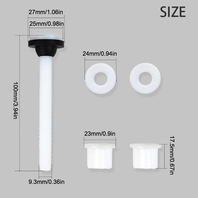 Șuruburi de Reparare a Balamalelor Scaunului de Toaletă din Plastic + Șuruburi de Fixare + Kit de Șaibe Pentru Accesorii de Baie Acasă Sigiliu Vas Toaletă