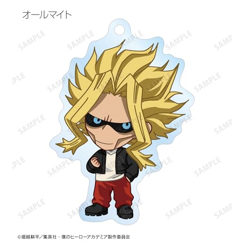 TV Anime "My Hero Academia" Trading Chibi Character Red Casual Clothes Ver. Acrylic Keychain Box of 15