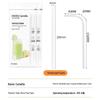 CHAHUA Individually Wrapped Degradable Bent Paper Straws