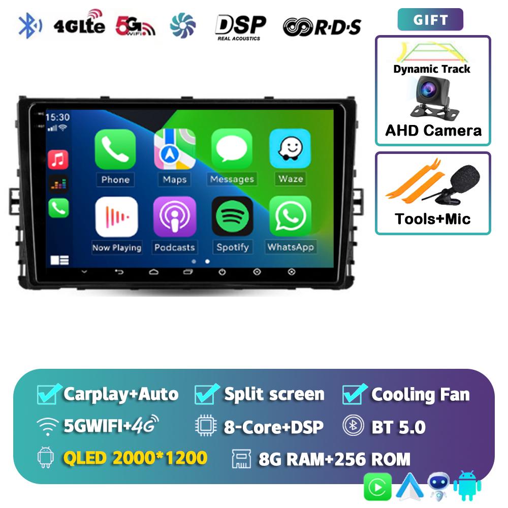 Android 14 Carplay Auto for VW Volkswagen MQB POLO VI Jetta MK7 2018-2020 2021 Car Radio Stereo Video Multimedia Player GPS WIFI