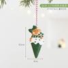 Christmas Decorations Set Resin Hanging Ornaments Candy Cane Tree Sock Snow Cone House Wreath Hotel Mall Party
