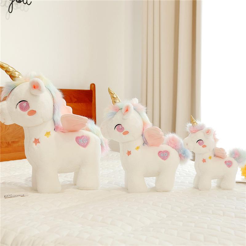 Adorable Heart Angel Unicorn Pegasus Plush Doll Gift