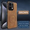 Compatible with OPPO Reno16Pro 5G, Napa Leather Grain Full Coverage Lens, Anti-Drop, Magsafe Magnetic Attraction Case.