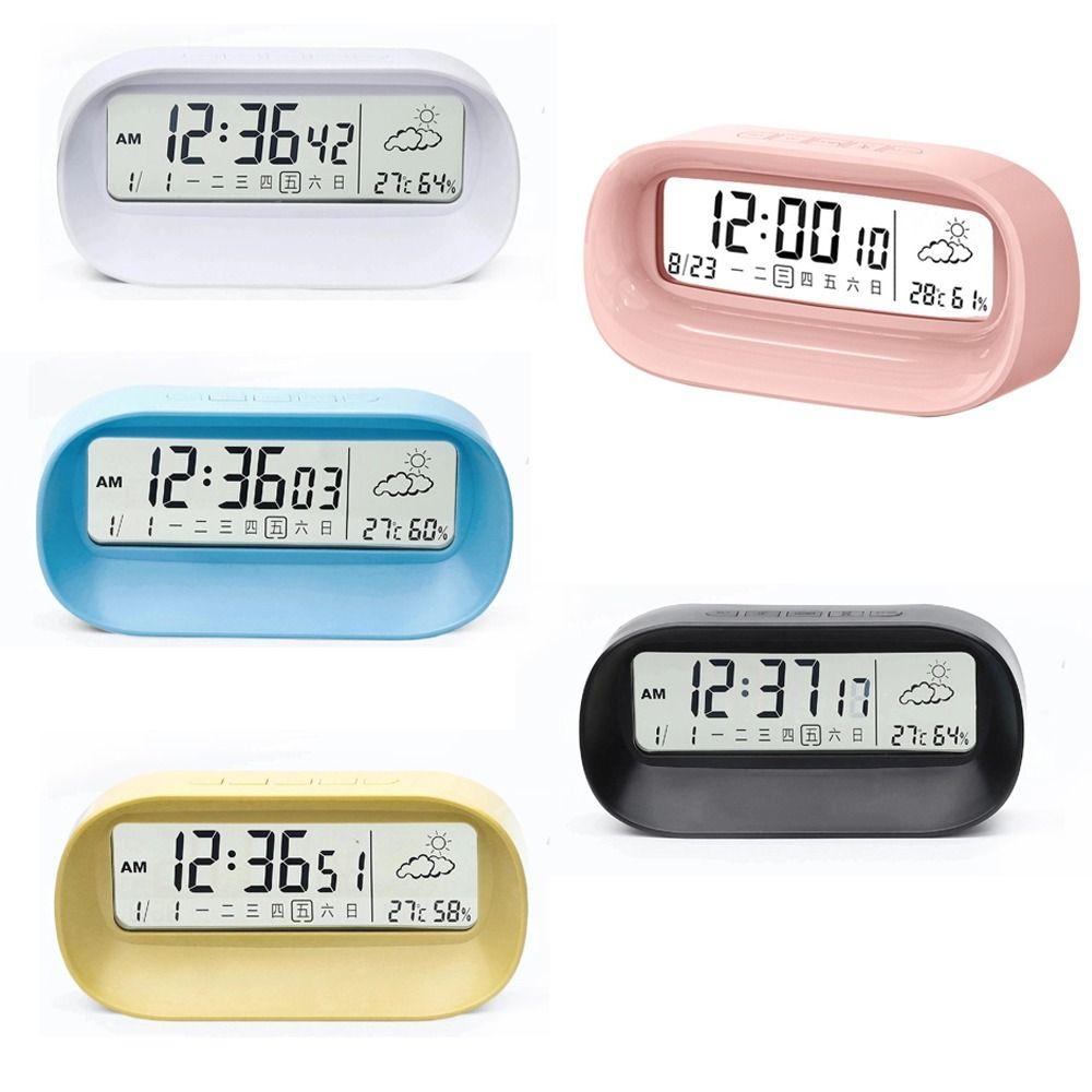 Mini Smart Digital Alarm Clock Plastic Timing Alarm Clock LED Digital Clock  Bedside Placement
