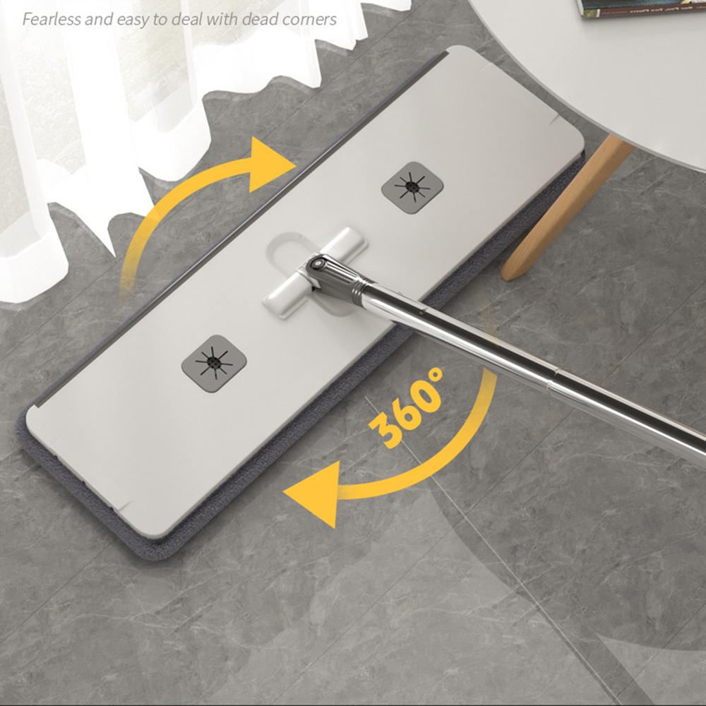 Household Large Flat Mop Floor With Bucket,360° Rotatable Cleaning Mop for Wash Floor,Home Labor-Saving Mopping Tool for Kitchen