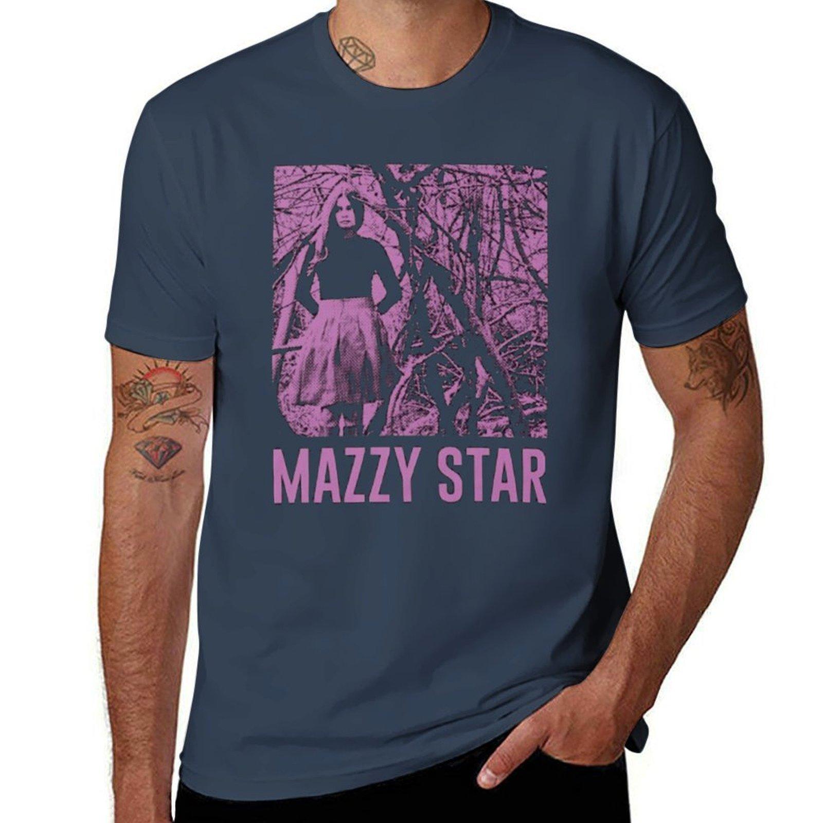 Футболка Mazzy Star хлопковая футболка 100% футболки для мужчины хлопок мягкая футболка S