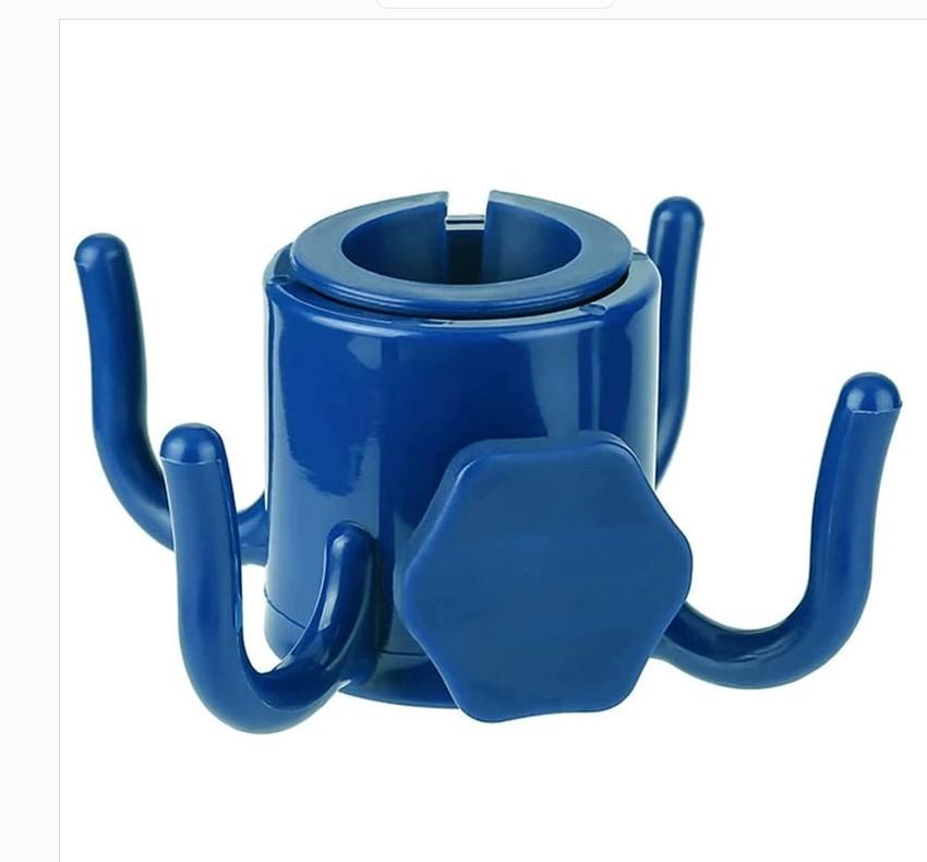 Outdoor Strandsonnenschirm Haken Tragbar Camping Reise 4 Haken Kunststoff Sonnenschirm Haken für Handtücher/Kleidung/Sonnenbrillen/Taschen-Zubehör