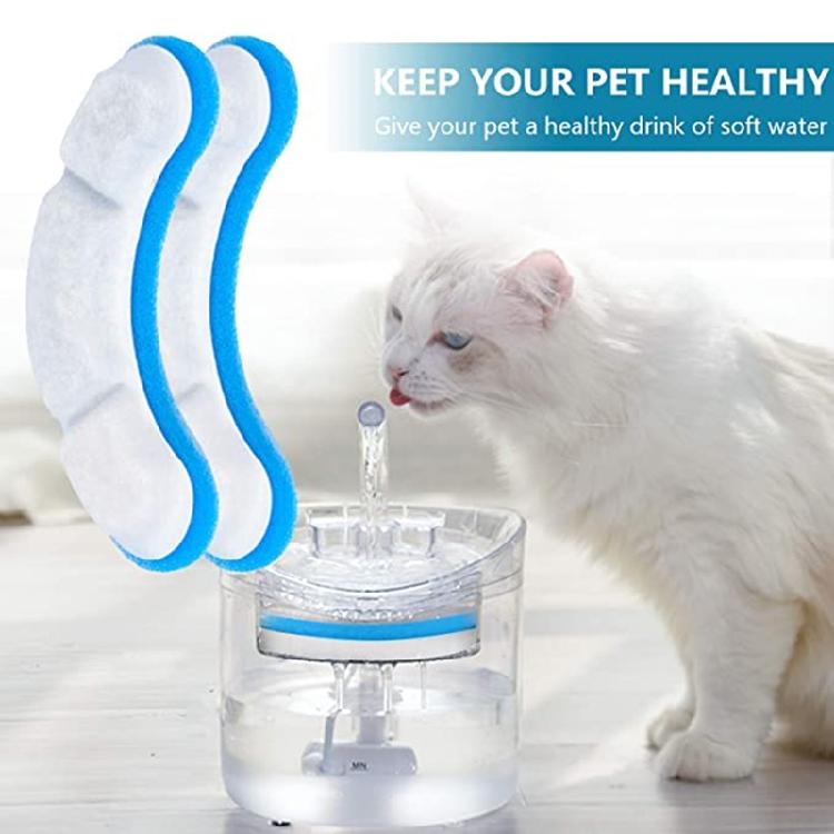 8 Stück für Katzenwasserbrunnen Filterersatz für automatische Haustierwasserquelle