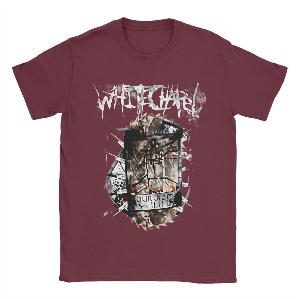 Rock Whitechapel Deathcore Zespół Sztuka Unisex Koszulki Niesamowita Koszulka Krótki Rękaw Okrągły Dekolt Bawełna Koszulki Prezentowe