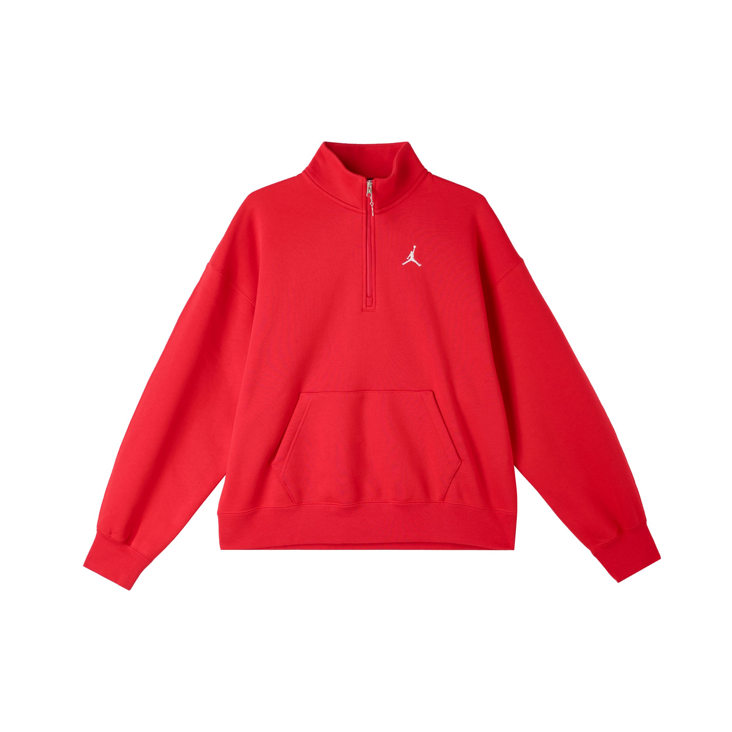

Jordan As W J Flt Flc Qtr Zip Sweatshirt Women Tops Red IB5602657 S