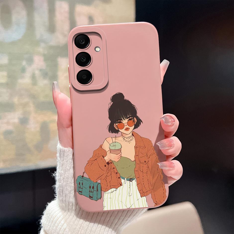 For Samsung Galaxy A25 A26 A36 A56 5G Case Cute Flowers Silicone Soft Protective Cover For SamsungA25 A26 A36 A56 Fundas Coque