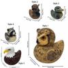 Creative Owl Figurine Resin Eagle Ornament Wildlife Decor Wildlife Duck Figurine  Gift