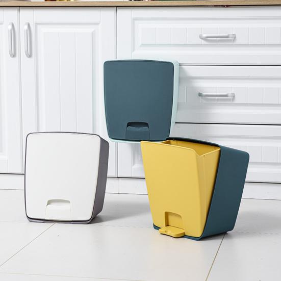 

Мусорный бак, настенный подвесной кухонный инвентарь, многоразовый настенный внутренний мусорный бак, легкий, сохраняет порядок, гладкая поверхность