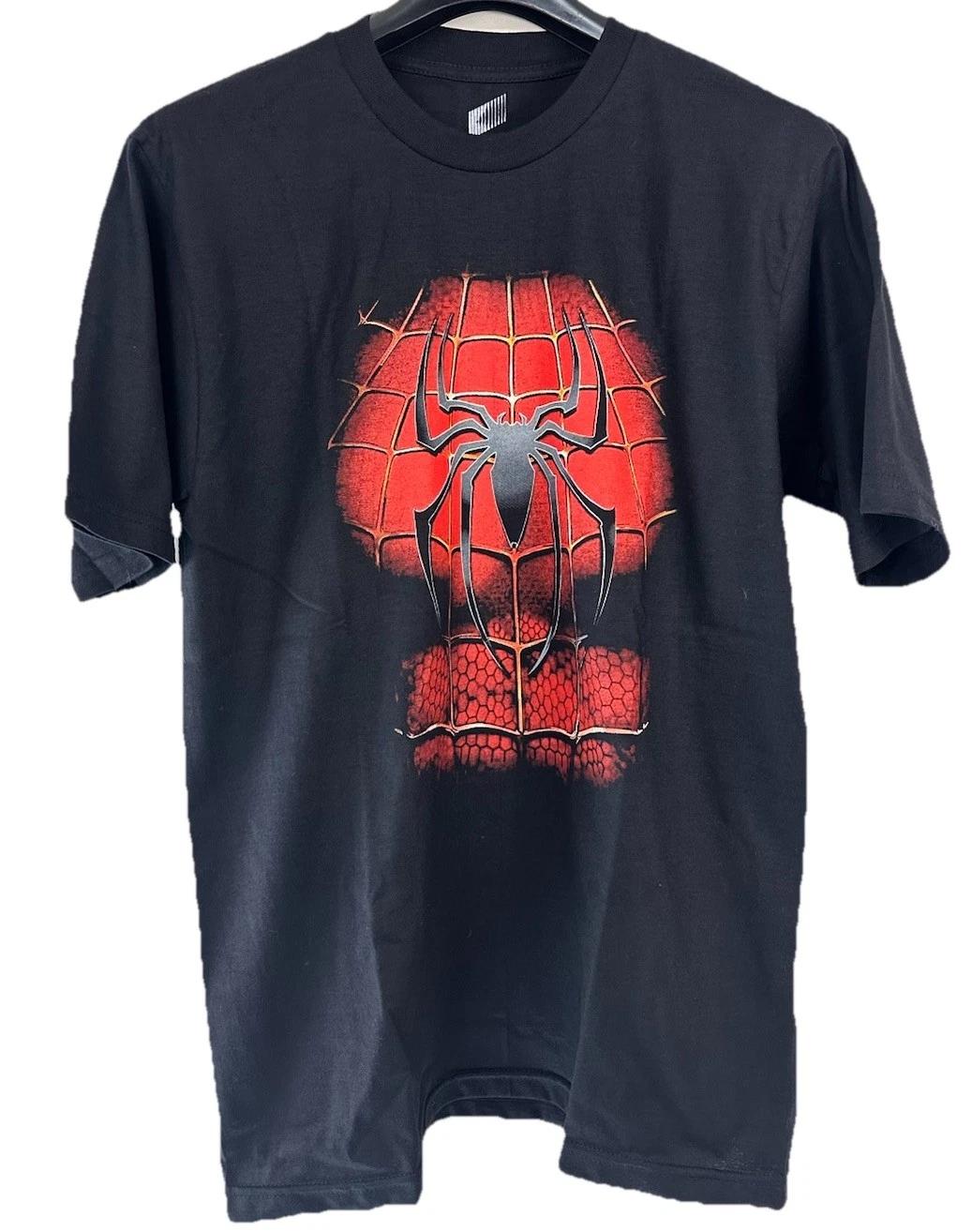 Spider Man 3 Shirt Sony Marvel 2007 Black Spider Man Vintage Tobey Maguire Sz M 2XL