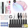 Limegirl Gel Polish Kit with UV Light Nail Art Tools Stickers Decals DIY Set Quick Dry Long Lasting Gift