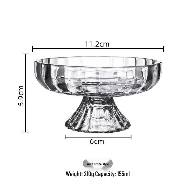 Transparent Glass Dessert & Drink Cups