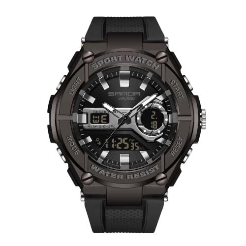 RORIOS Men's Digital Quartz Watch with Day Display, Multi-Function, Luminous Display, Lightweight, Waterproof, Perfect for Work, Exercise, and Busines