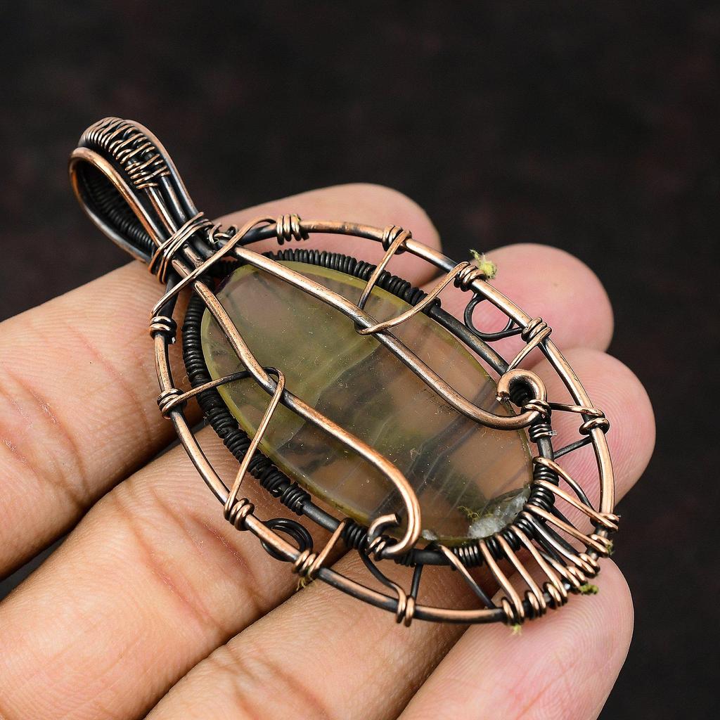 Baum des Lebens Multi-Fluorit Edelstein Anhänger Kupferdraht gewickelter Anhänger Geschenk für sie Baum des Lebens Schmuck Handgefertigter Schmuck Fluorit Schmuck