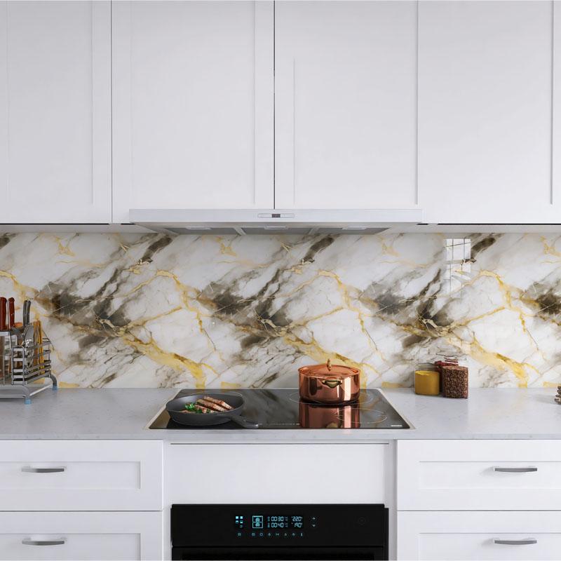 Thickening Decorative Walls Paper Wall Stickers Wallpaper for Kitchen Cooking Bench 40cm Waterproof and Oil Proof Adhesive Home