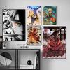 1pc Anime Characters U-Uzumaki N-Naruto posters Self-adhesive Paper Print Home Living Room Bedroom Entrance Bar Cafe Art