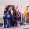 D.Va  Print Flannel Blanket, High quality Comfortable for All Seasons, Home Decor, Warmth and Comfort