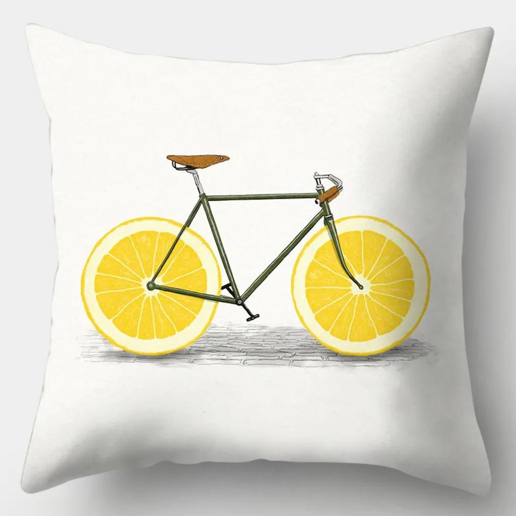 Yellow series Pillowcase 45cmX45cm Square Sofa Pillow Cover Creative Sun Flower Cushion
