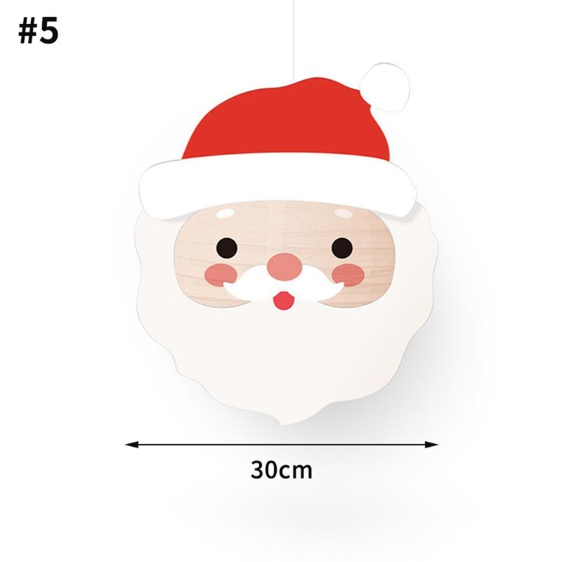 Christmas Lantern Round Paper Lanterns Xmas Decoration Hanging Pendant Christmas Party Supplies Lanterns navidad decoracion 2026