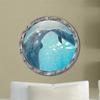 Bathroom Pvc Decals Underwater Fish Wall Stickers Waterproof Capybara Dolphin Tortoise Stickers Washing Machine Decoration