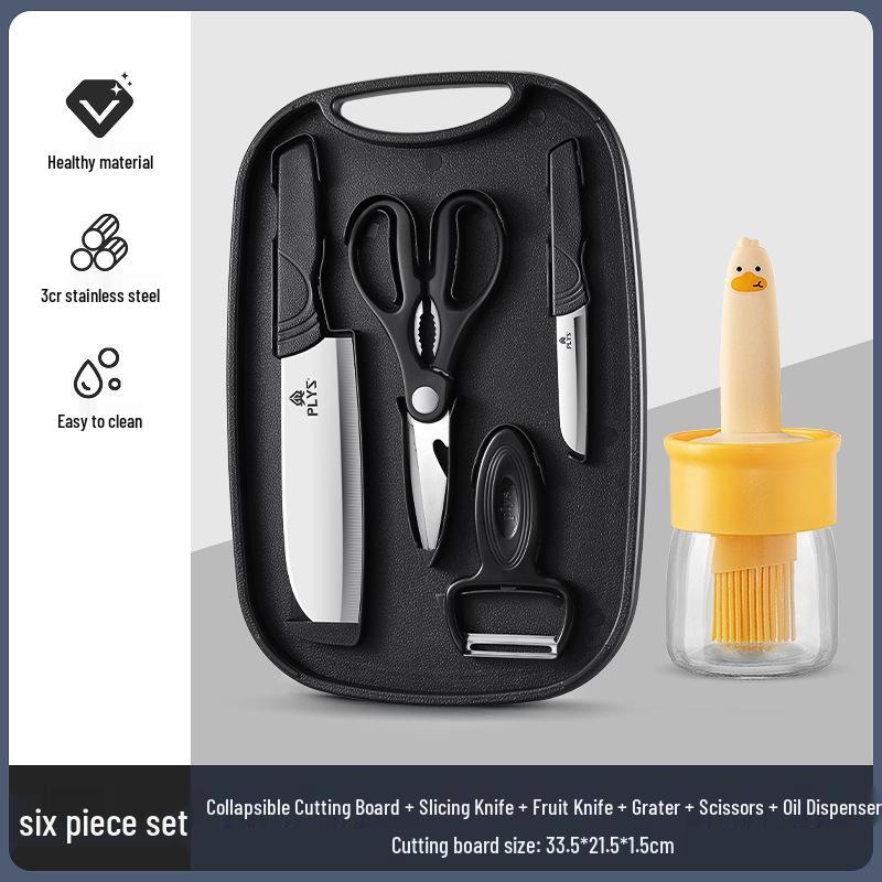 Portable Baby Toddler Food Prep Set: Knife & Cutting Board Combo