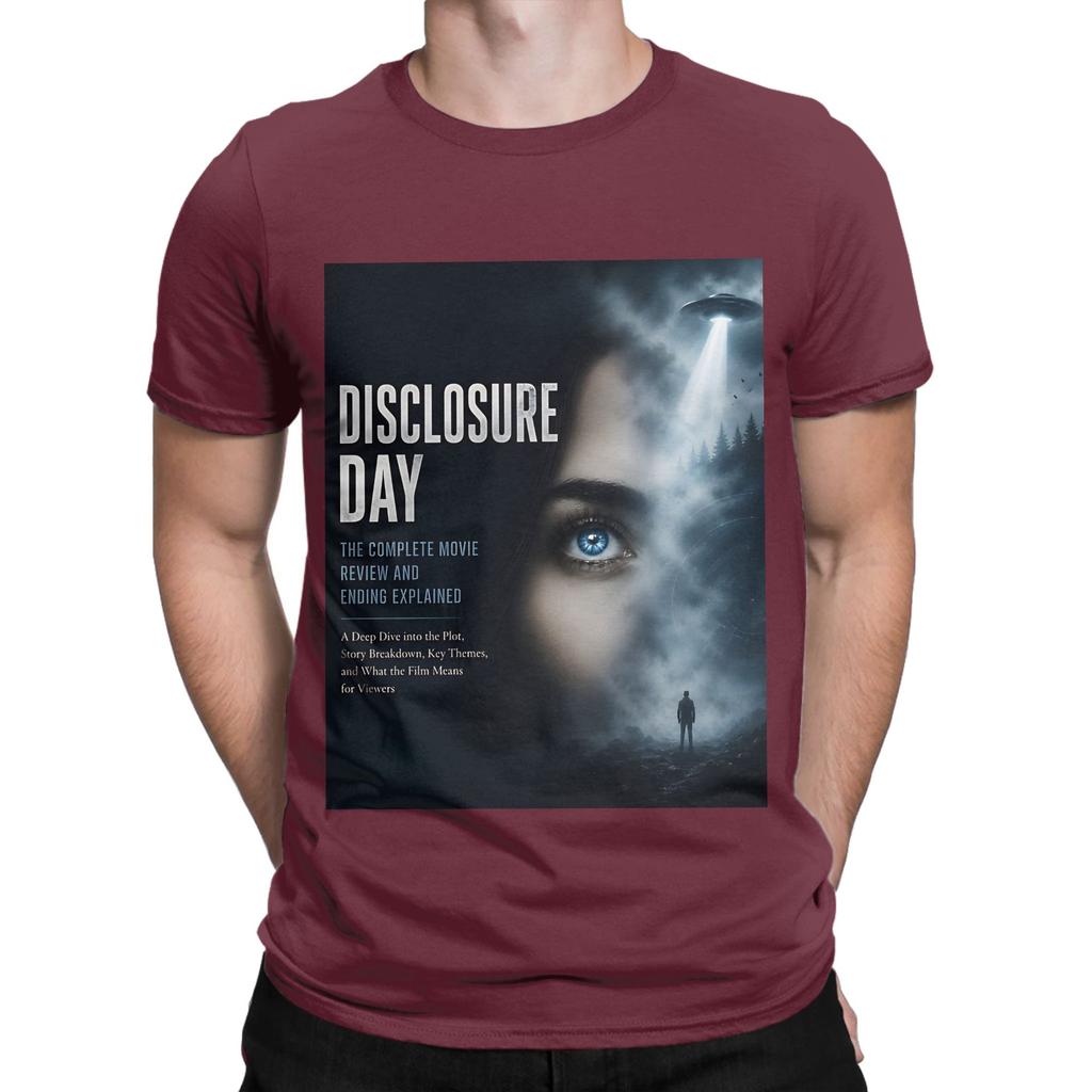 Disclosure Day Logo Poster Painting Funny 100 Cotton Tshirt Disclosure Day Tops Tees For Unisex