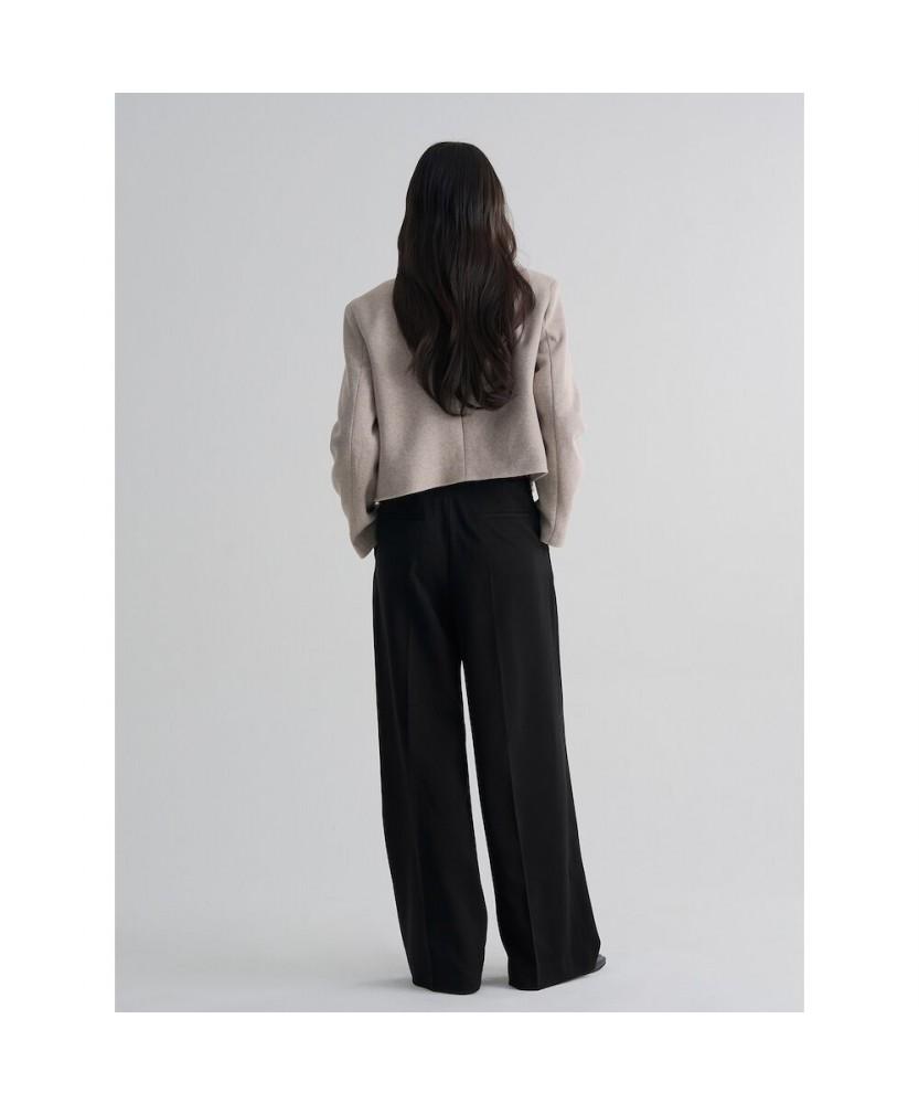 8SECONDS January Daily Wide Slacks Black